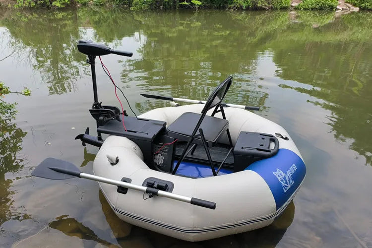Hdpe Raft 2-Minute Foldable HDPE Inflatable Fishing Boat, 250kg Capacity Solo Ra ...