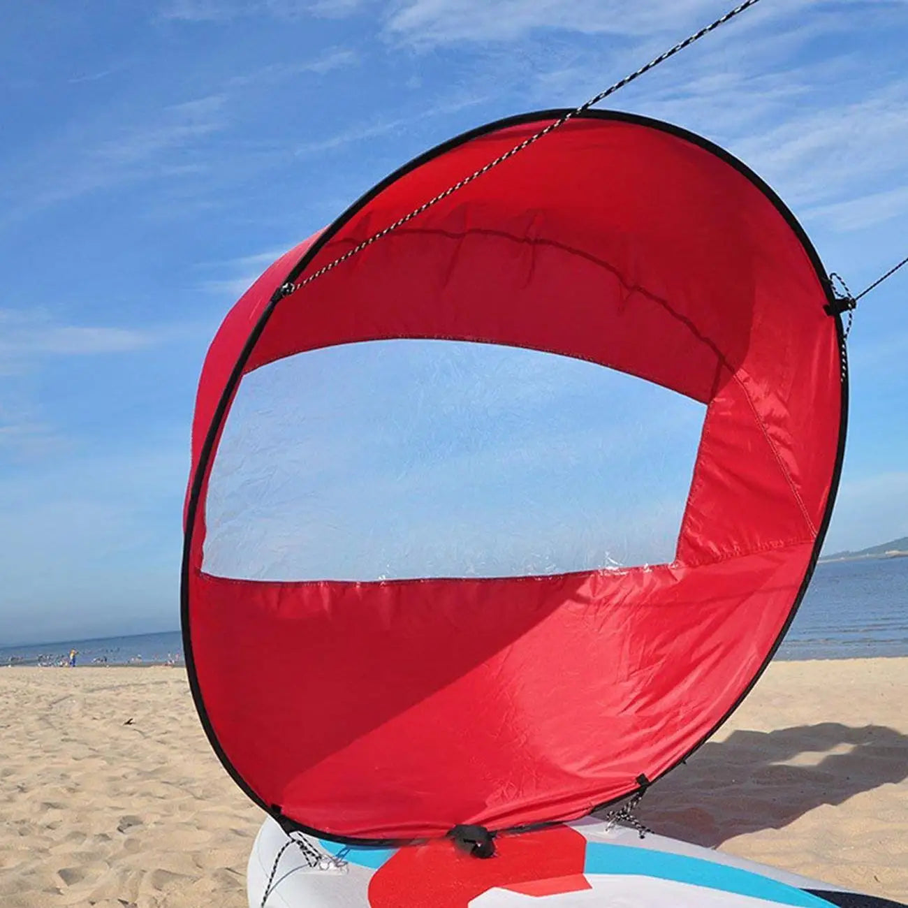 42'' Foldable Kayak Boat Wind Sail Surfing Wind Paddle Kayak Sail Durable Downwind Paddle Rowing Boats Wind Window Drop Ship Hot