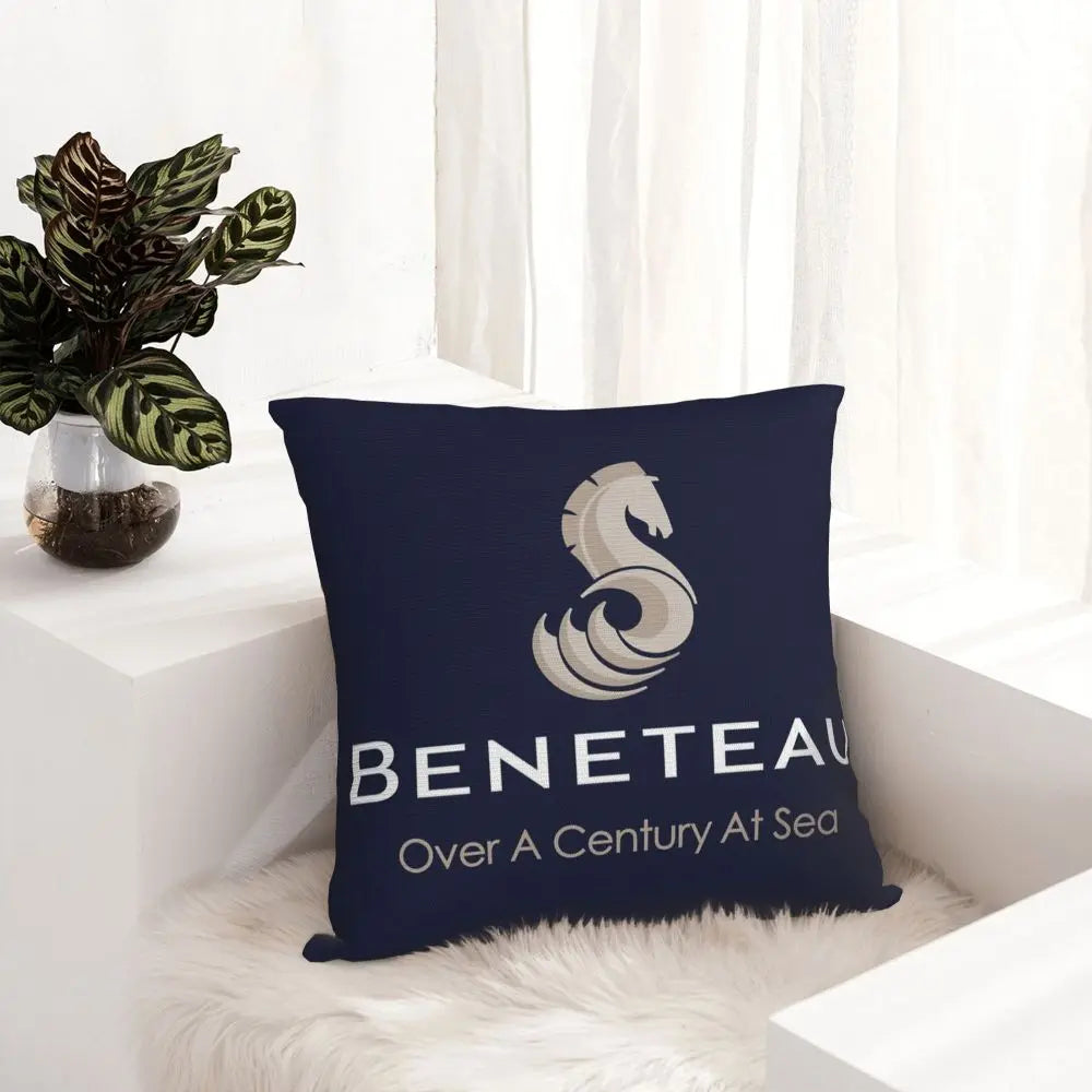 Beneteau Sailboat Sailing Yacht Pillowcase Polyester Pillows Cover Cushion Comfort Throw Pillow Sofa Decorative Cushions Used