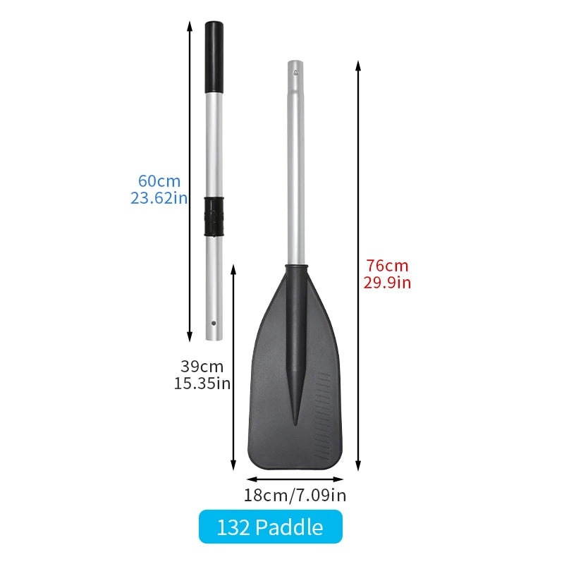 KOETSU 2-Pcs Marine Aluminum Oars. Features an aluminum shaft with nylon blades, for rowboats, kayaks, canoes, and inflatables.