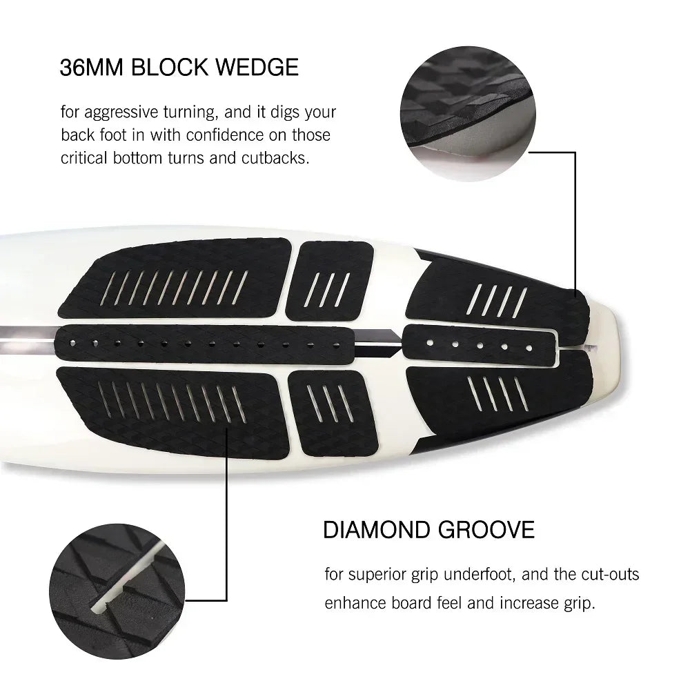 Promotional SUP Board Surf Traction Pad Surf Deck Pad Surf Grip EVA For Surfboard Longboard Paddle Board Combination Pad