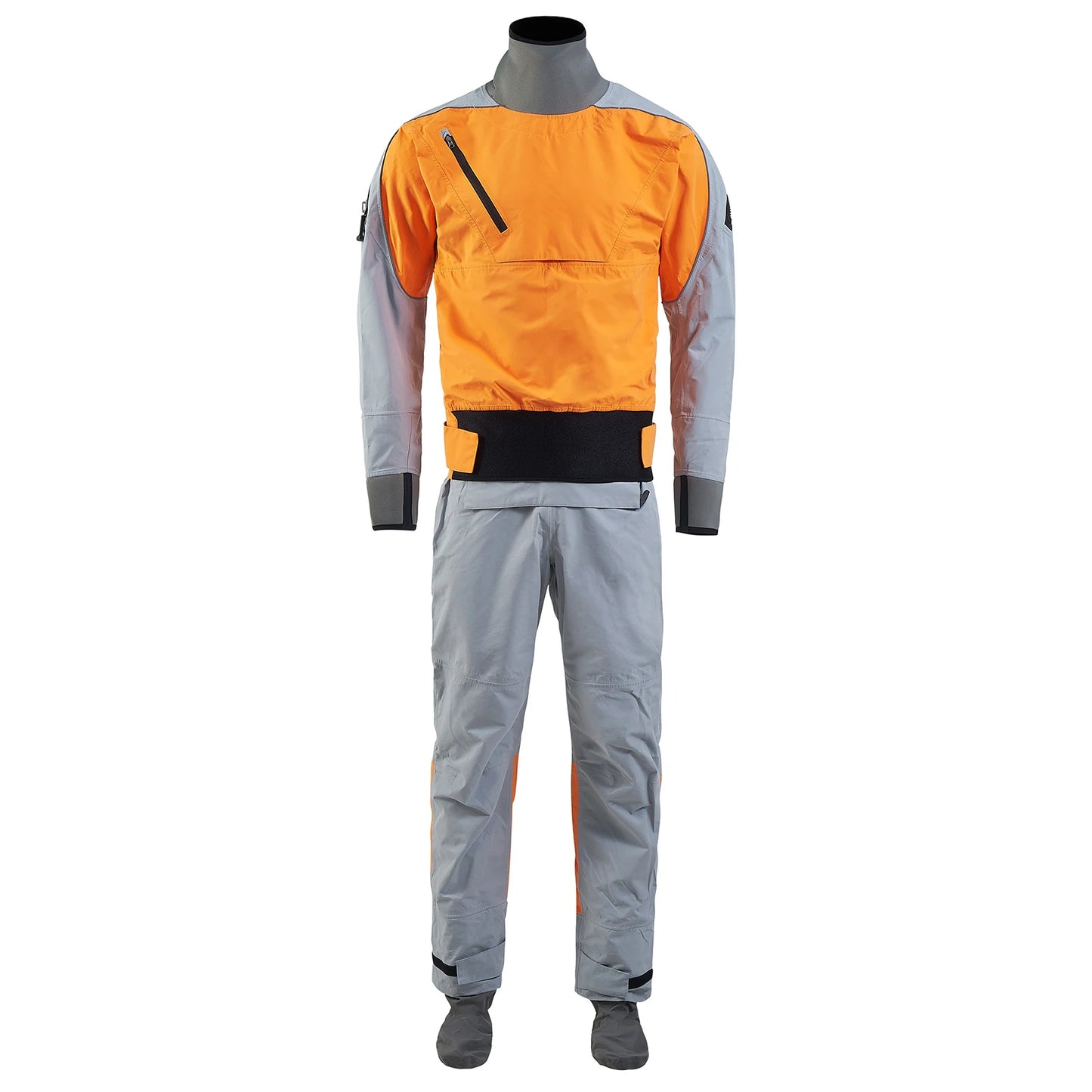 4-layer waterproof Kayak Dry suit for Men One pieces with Latex Gasket for Drift Floating