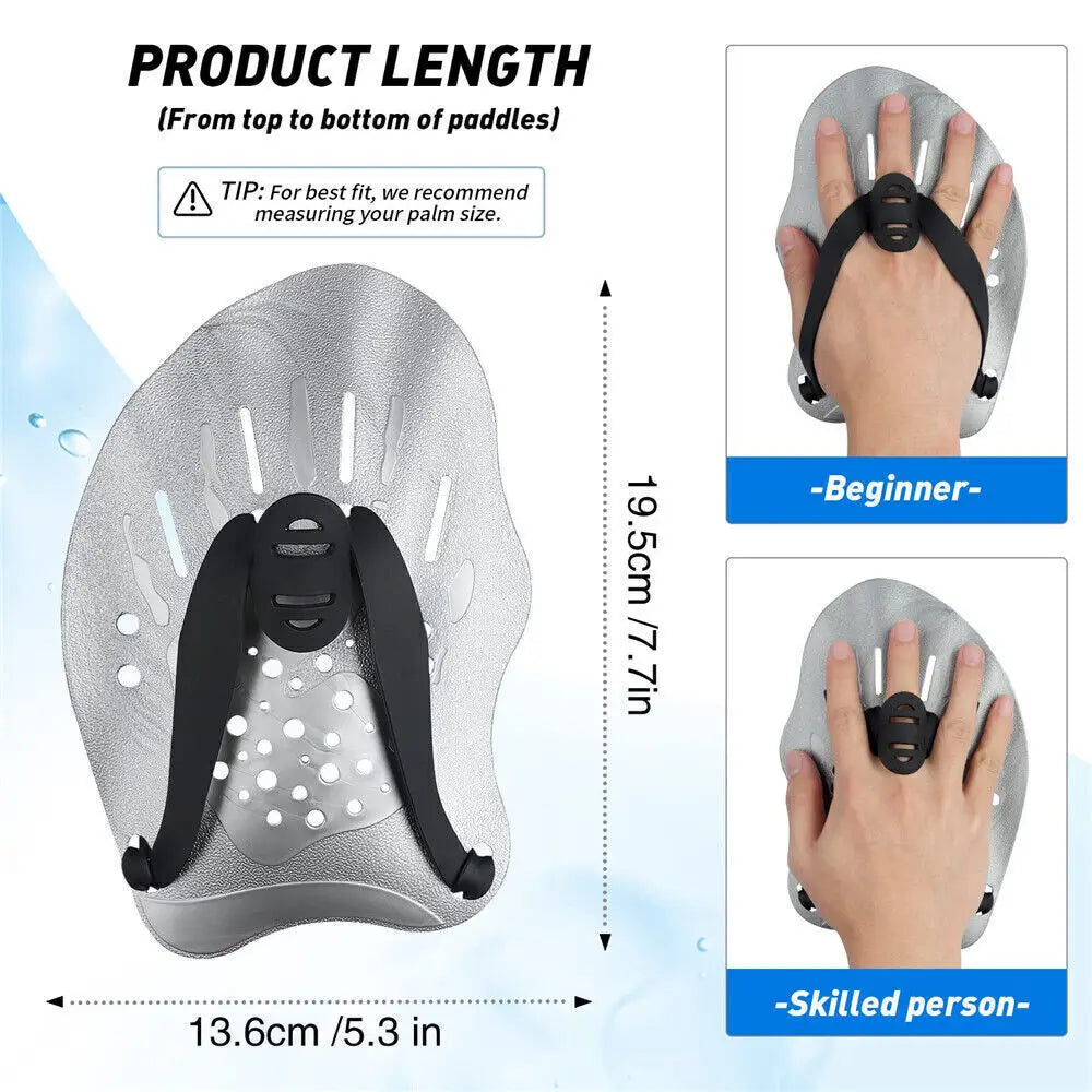 Aquatic Fitness Gloves Water Sports Gloves Water Resistance Gloves Swim Training Paddles Webbed Swimming Gloves