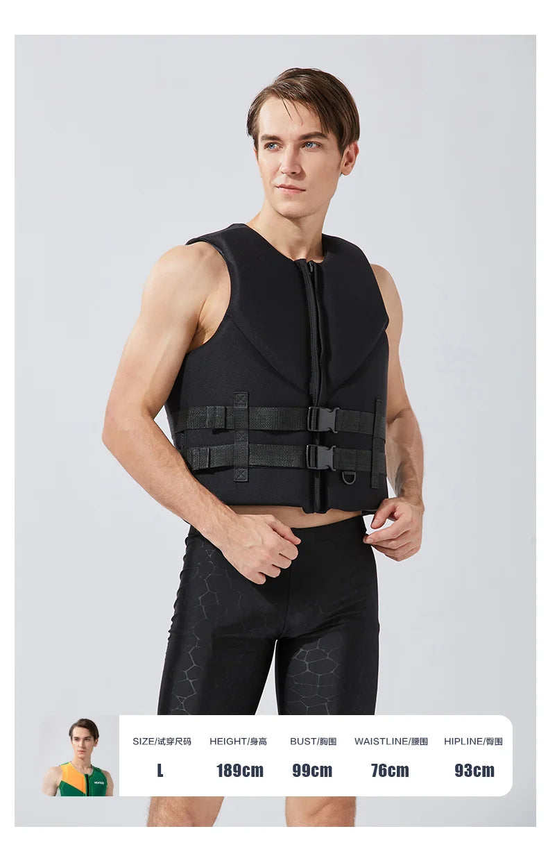 Life Vest for Adults Kayak KiteSurf Jet Ski Life Jacket Motorboats Raft Rescue Swim Drifting Boat Wakeboard Fishing Life Jackets