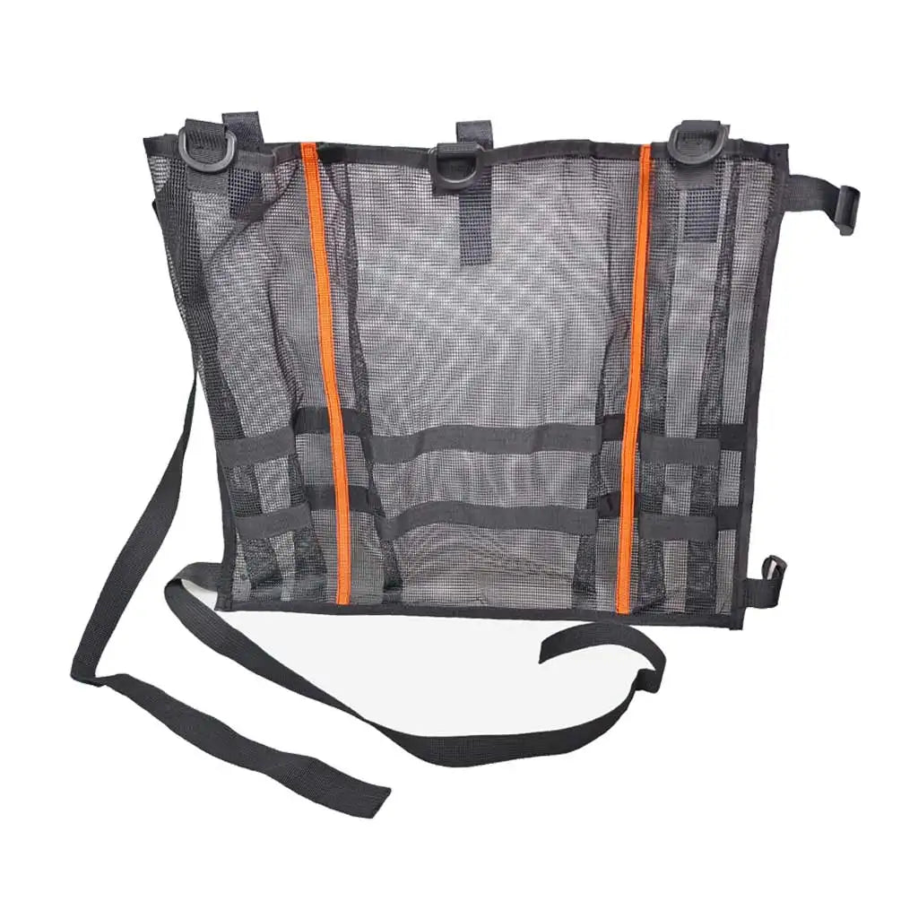 Kayak Under-Seat Storage Bag UV-Resistant Mesh Organizer Inflatable Boat Mesh Storage Net Pouch for Tools & Gear