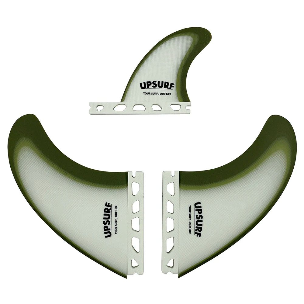 UPSURF Future Quilhas Tri Fins T1 3 FINS Thruster Fiberglass Surfboard Fins Single Tab Surfing Equipment Accessory Tabla de Surf