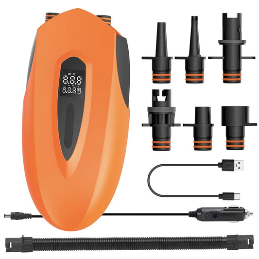 Electric Air Pump for SUP Wireless Electric Inflator High Volume Air Pump for Boats Dual Function Portable Air Compressor
