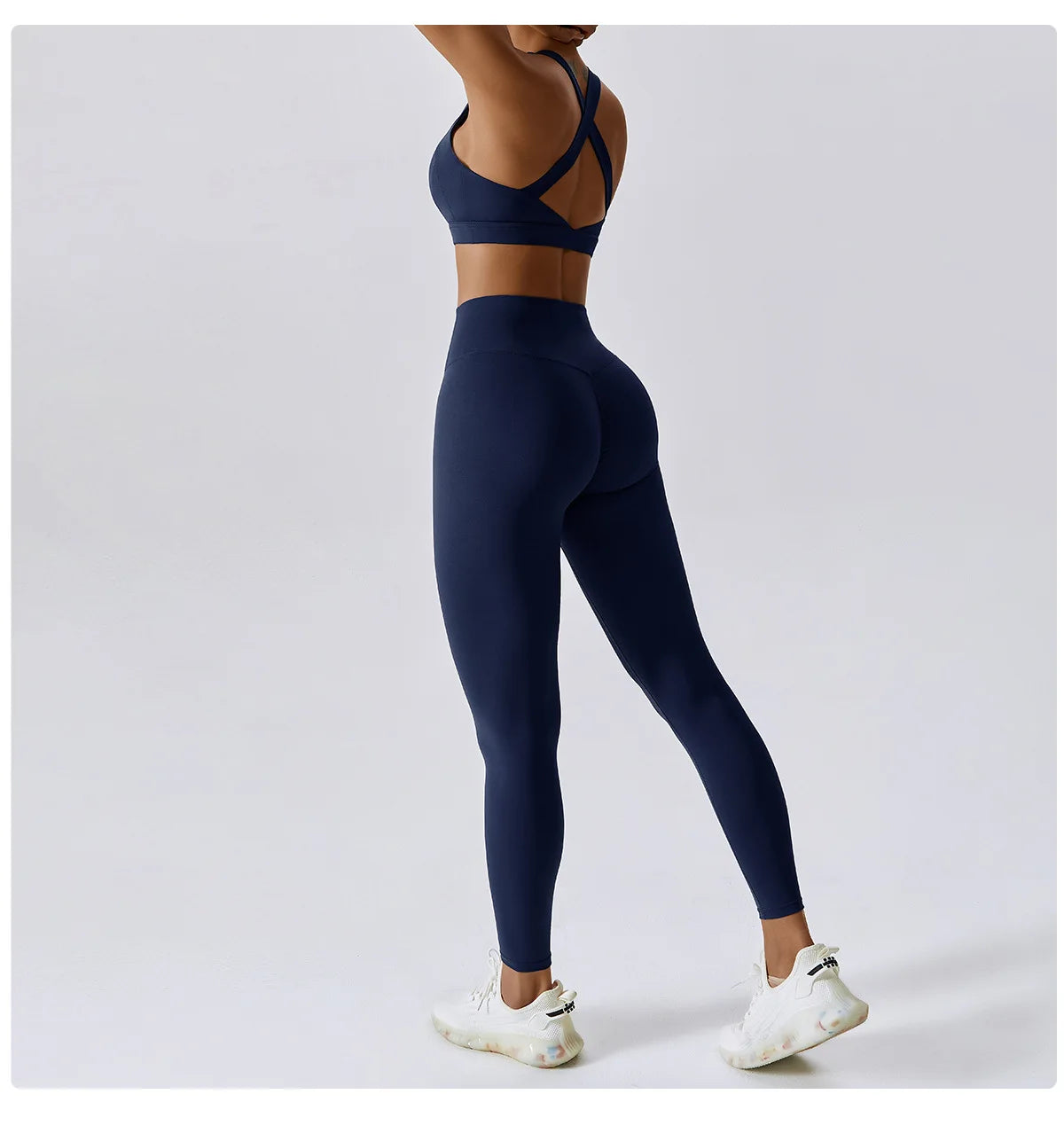 Yoga Set 2 Piece Women Sportswear Workout Clothes Women Sport Set Suits For Fitness Cross Back Bra Seamless Gym Push Up Leggings