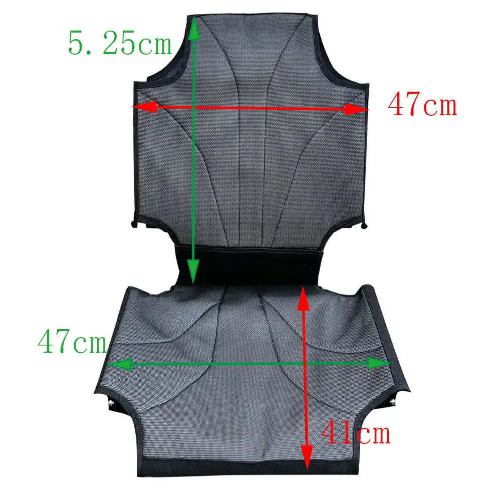Kayak Canoe Sit on Top Chair Pad Repairing Replacement Boat Seat Sitting Cushion Holder Replacement with Fishing Rod Holder Bag