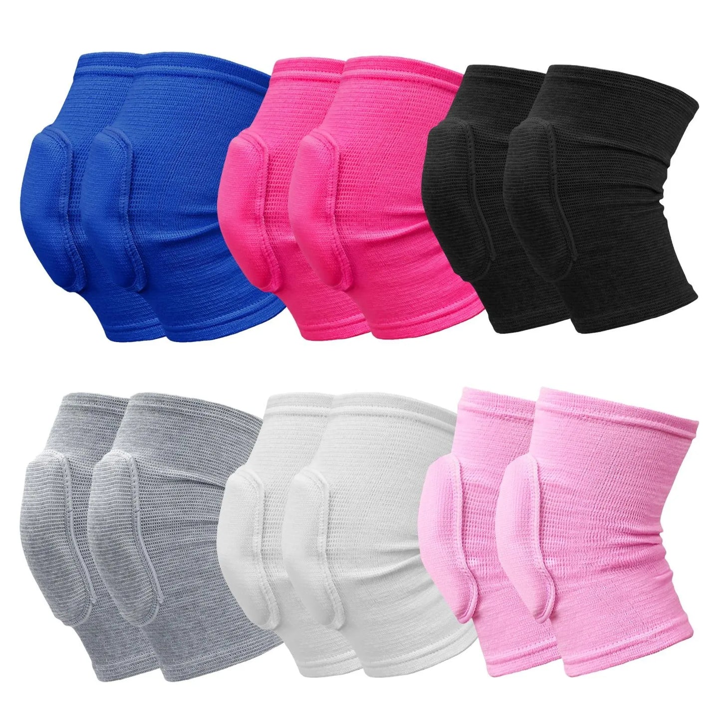 2pcs Sports Compression Knee Pads Elastic Knee Protector Thickened Sponge Knee Brace Support for Dancing Workout Training