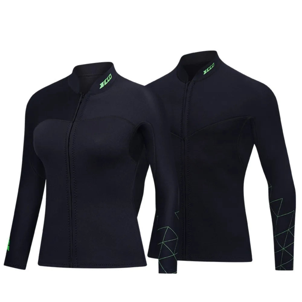 Neopreno Wetsuit Surf Suit 3mm Kitesurf Scuba Diving Suit Winter Swimwear Underwater Spearfishing Long Sleeve Swimsuit Men Women