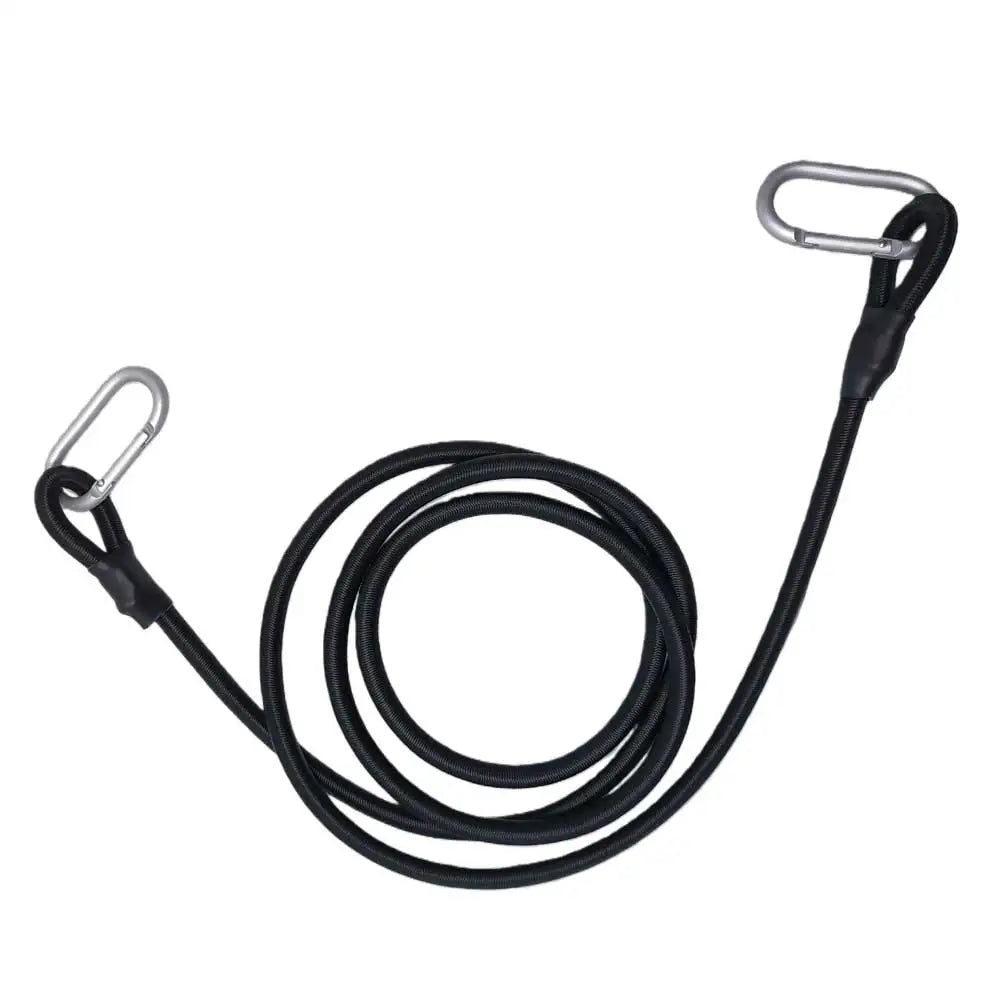 2pc Heavy Duty Bungee Shock Cord Tie Down Straps with Snap Hooks for Camping Tents Kayaks Boat Trailer Fishing Gear Organization
