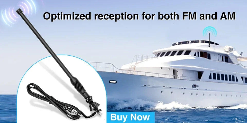 Marine Stereo Boat Radio Waterproof With Speaker Bluetooth FM AM Digital Media Audio Player For Yacht Gauge ATV UTV RV Golf Cart