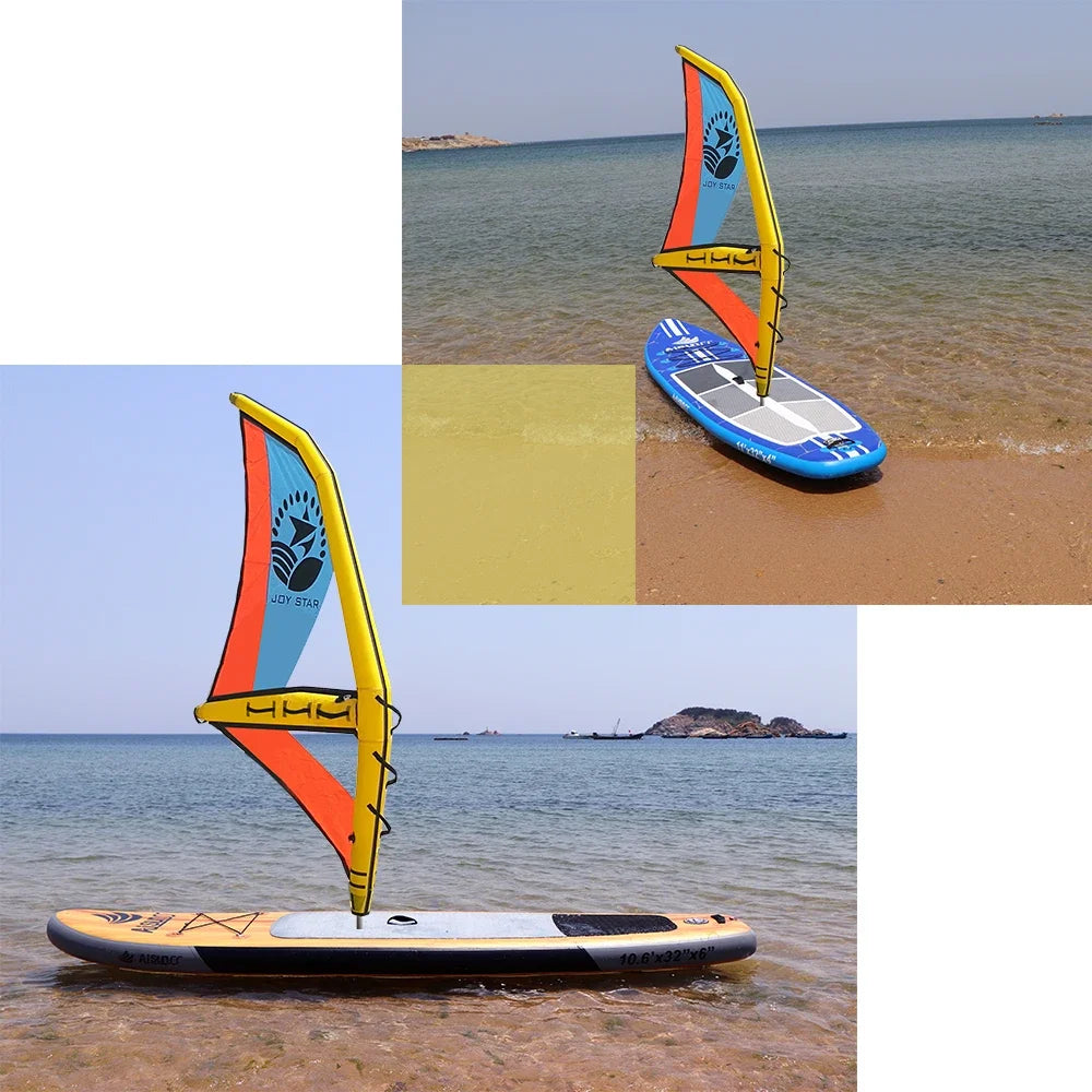 China Wholesale Windsurf Inflatable Stand up sup Paddle Board with Sail Kitesurf Wakeboard