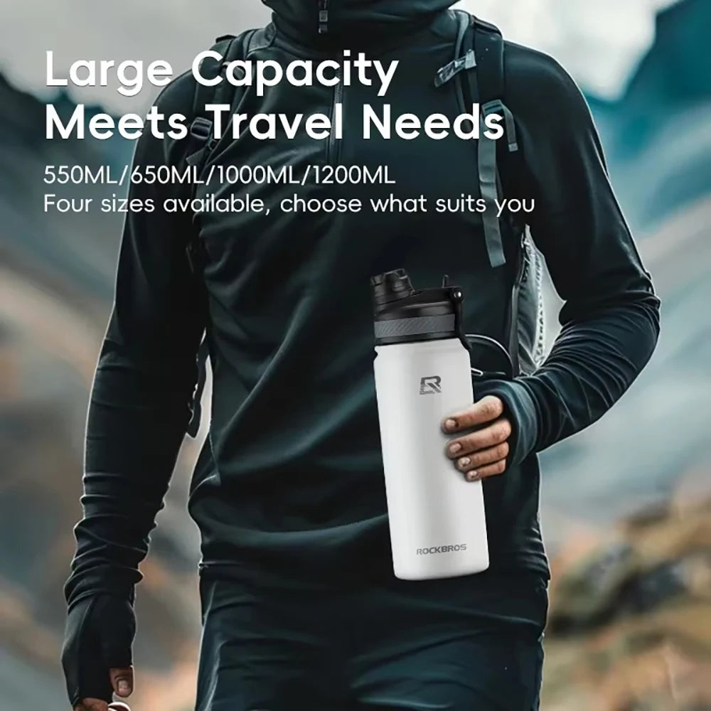 Stainless Steel Insulated Water BottleSports Insulated Water BottleLeak-proof and BPA-freeReusable Suitable for Cycling Running
