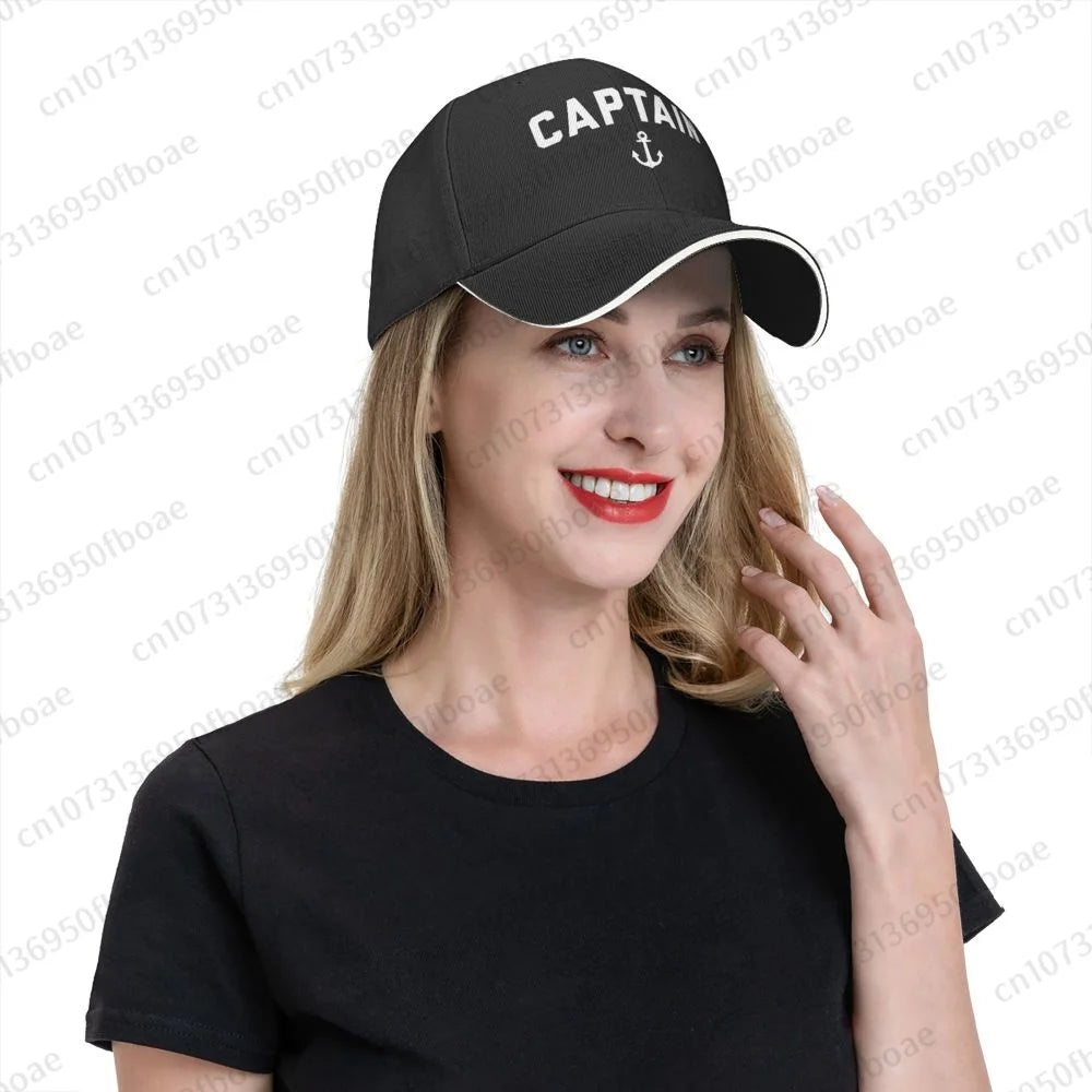 Captain Nautical Quote Baseball Caps Hip Hop Sandwich Cap Men Women Adjustable Outdoor Sport Hats