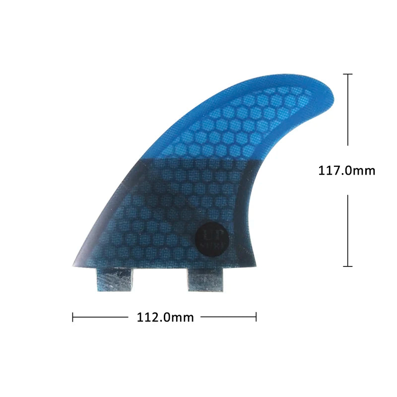 Tri Fins S/M/L/K2.1 Surfboard Fins Thruster UPSURF FCS Fins Honeycomb Fiberglass Double Tabs Surf Fin Surfing Board Stabilizers