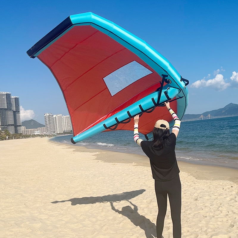 KW02 Handheld Inflatable Wingfoiling Sail 3M/4M/5M/6M Wing Foil Surfing Windsurf Wingsurf Kitesurf For SUP Surfboard Wings