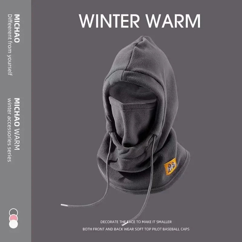 Winter Warm Hat with Mask and Neck Warmer 3-in-1 Windproof Balaclava for Men and Women Cycling Cold Weather Protection