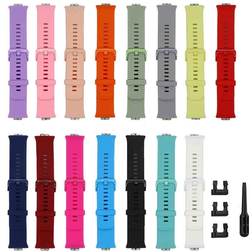 Banda de silicone para huawei relógio ajuste cinta acessórios smartwatch substituição pulseira de pulso correa huawei relógio ajuste 1 presente cinta