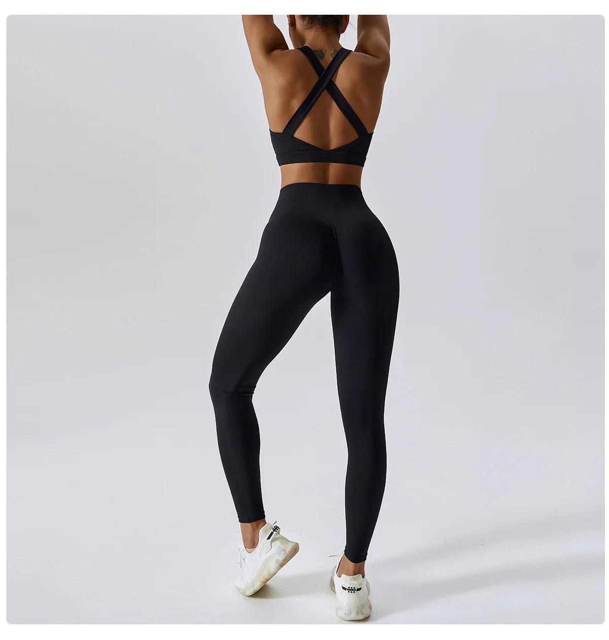Yoga Set 2 Piece Women Sportswear Workout Clothes Women Sport Set Suits For Fitness Cross Back Bra Seamless Gym Push Up Leggings