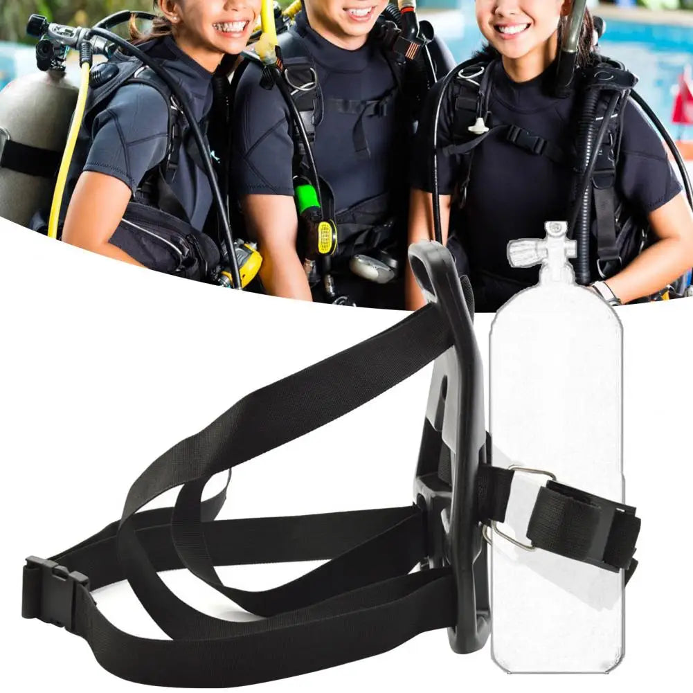 Diving Tank Bracket  Safe Oxygen Cylinder Support Diving Tank Holder  Nylon Diving Tank Backpack for Under Water Sports