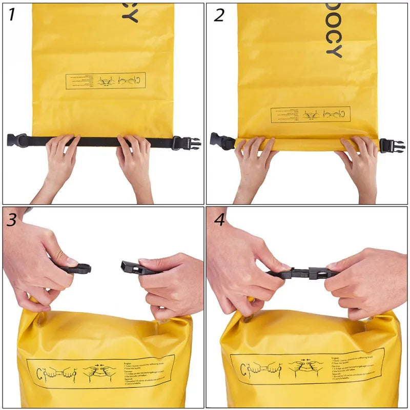 2-in-1 Sand Anchor Tow Rope Sand Sack with Waterproof Dry Bag 10L/20L Dock Line For Kayak Jet Ski Rowing for Small Boats