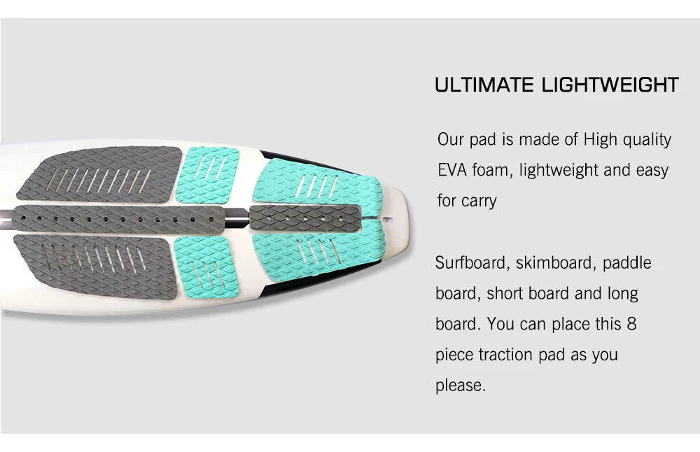 Promotional SUP Board Surf Traction Pad Surf Deck Pad Surf Grip EVA For Surfboard Longboard Paddle Board Combination Pad