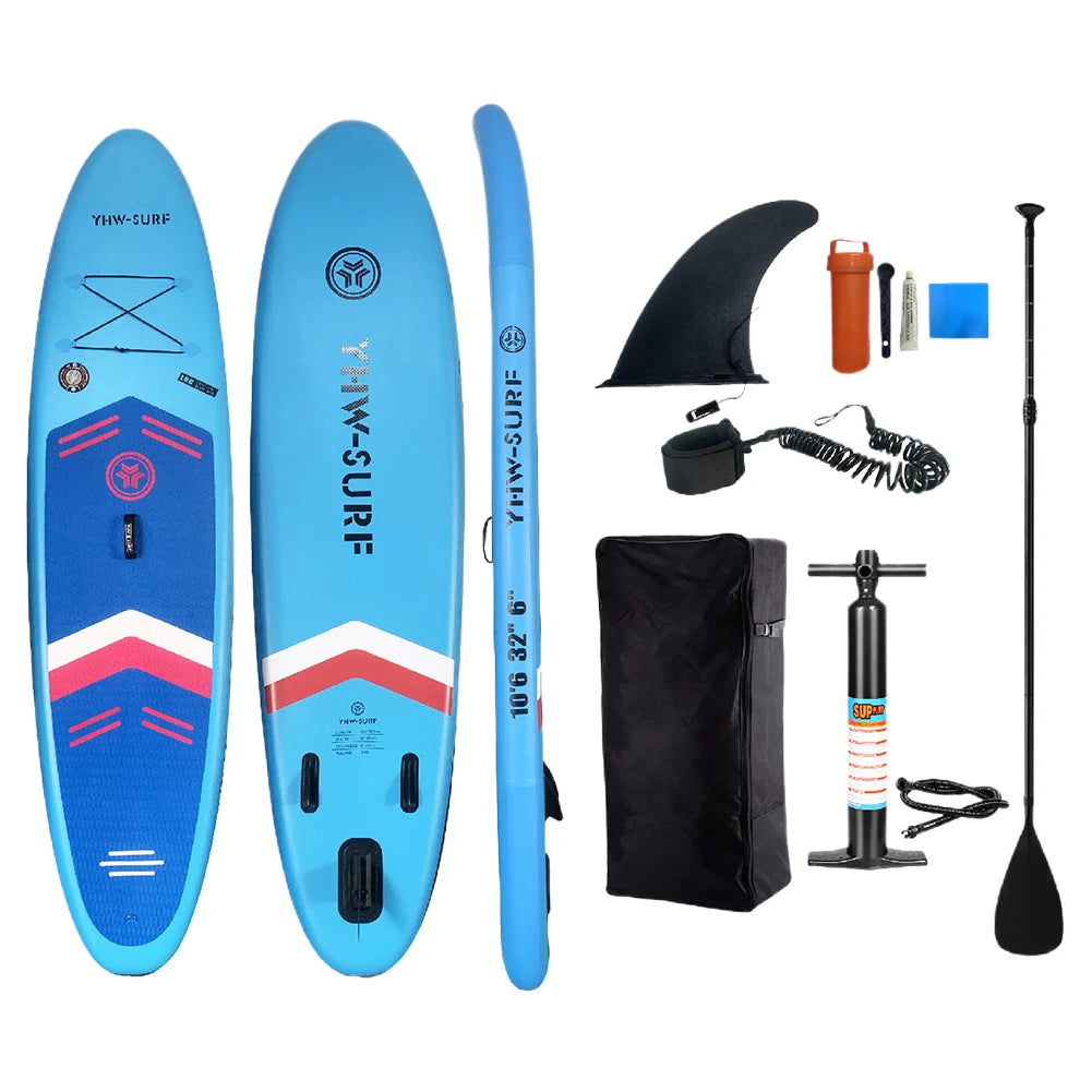 Inflatable Paddle Board Stand Up with Pump PVC Sup Board SUP Paddleboard Water Sports Paddle Board Outdoor Surfing Accessories