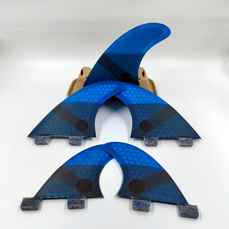 Tri-quad Fin Set UPSURF FCS Surfboard Fins G5+GL(4-5 Fins) Fiberglass Honeycomb UP Surf Fins Quilhas Surfing Accessoriea