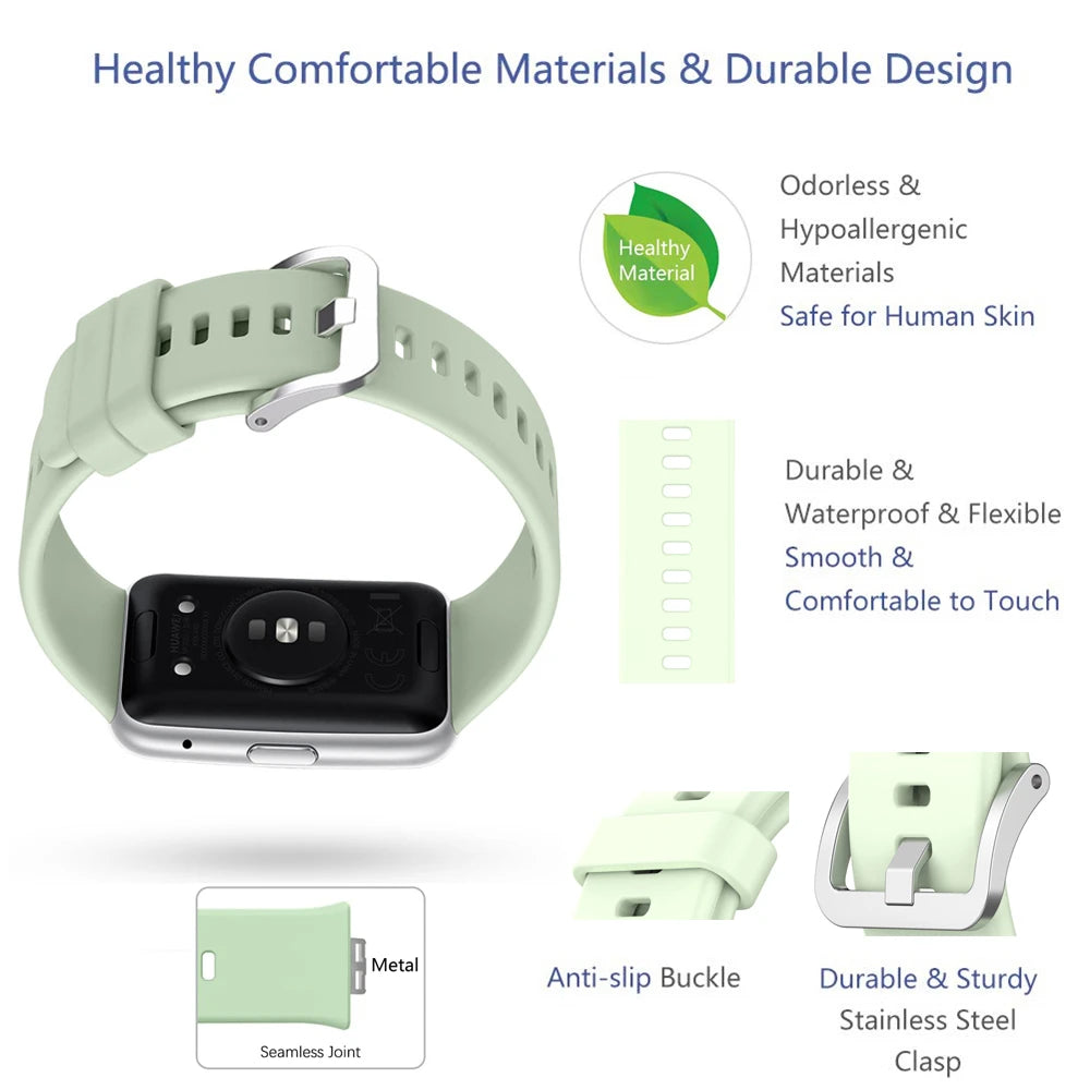 Watchbands For Huawei Watch Fit Strap Silicone Replacement Strap For Huawei Watch Fit new Correa Bracelet Strap