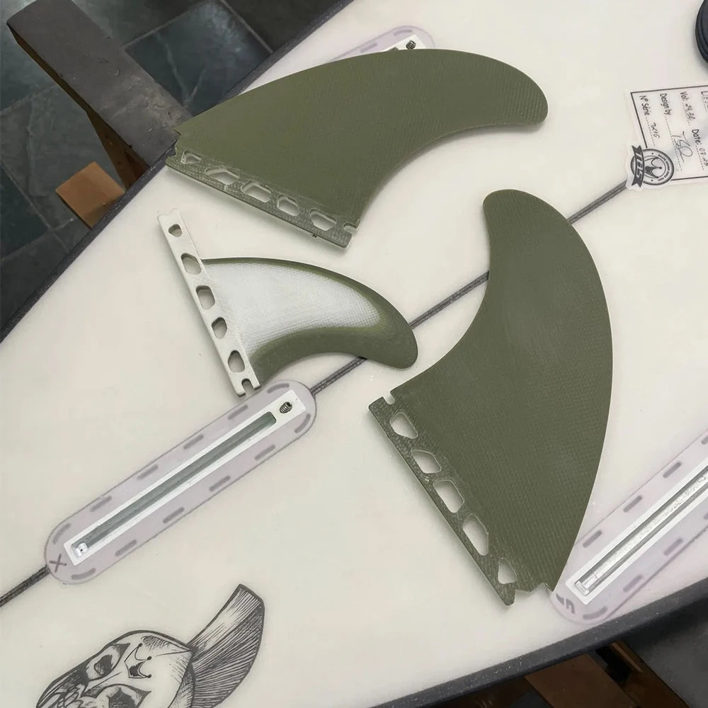 UPSURF Future Quilhas Tri Fins T1 3 FINS Thruster Fiberglass Surfboard Fins Single Tab Surfing Equipment Accessory Tabla de Surf