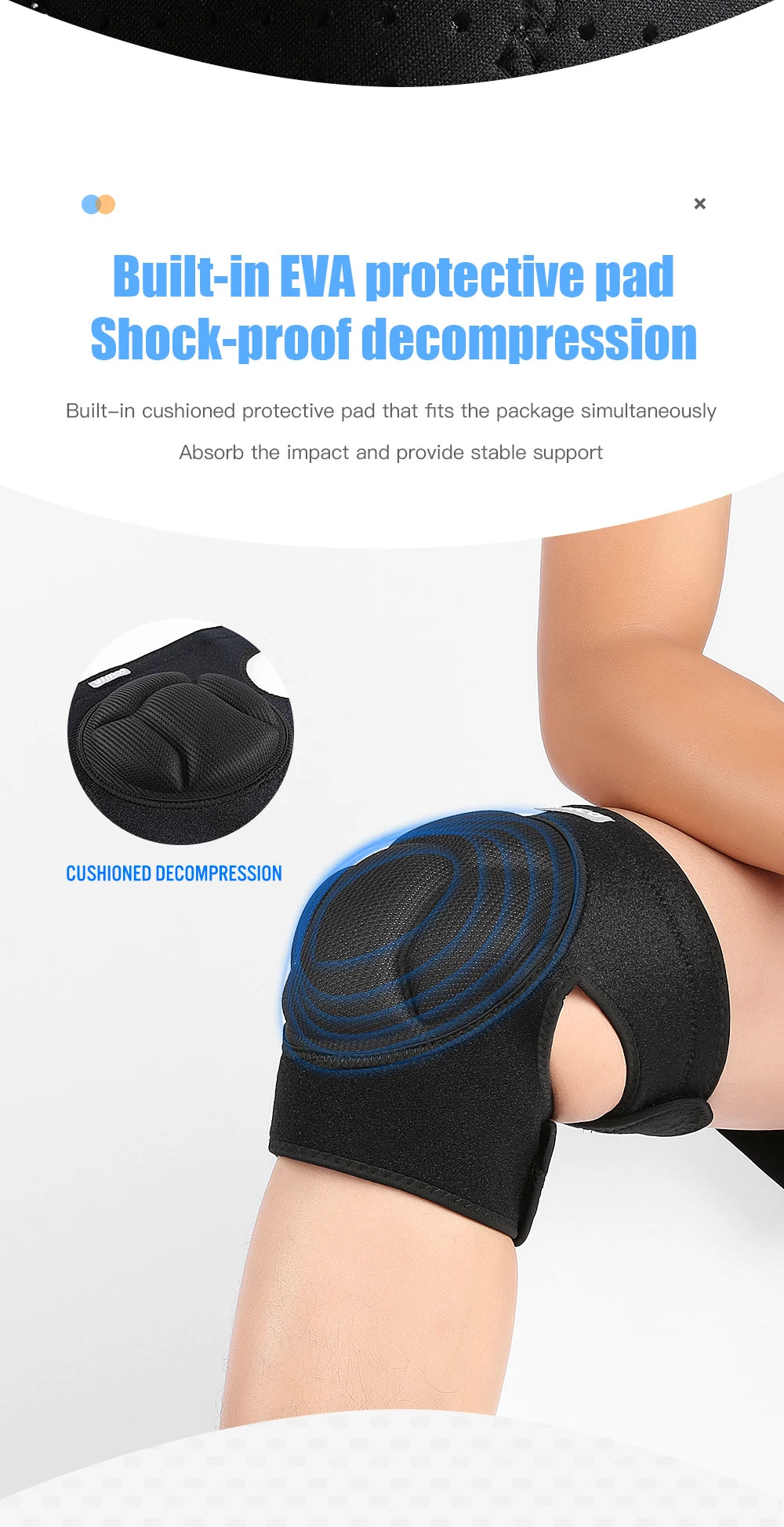 Pressure strap protection Sports Thickening Knee Pads Volleyball Extreme Sports Kneepad Brace Support Anti collision ElasticKnee