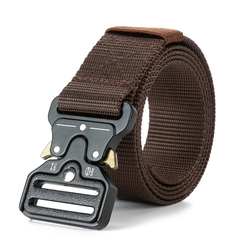 Quick Release Tactical Belt for Men Women Heavy-Duty Soft Nylon Webbing Train Lightweight Outdoor Sport Survival Accessories ﻿ ﻿
