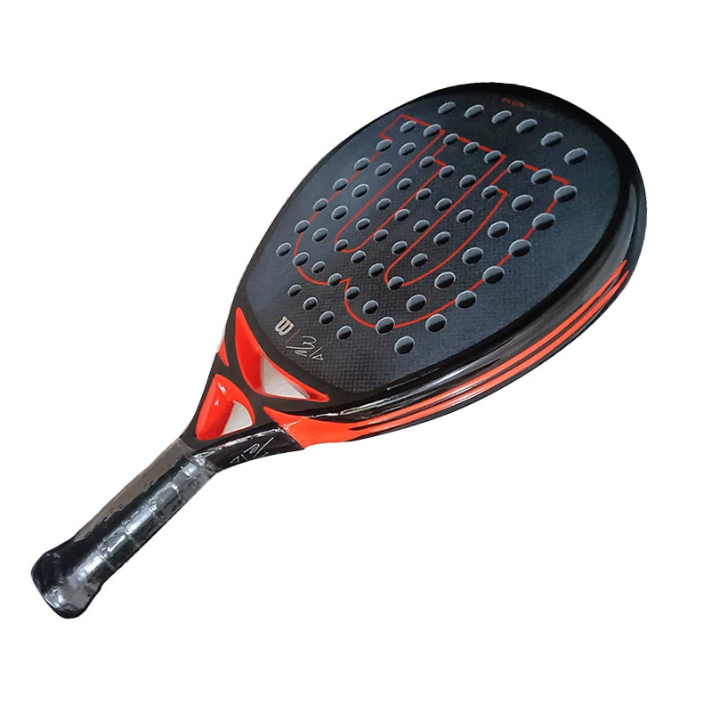 2024 New Pala Padel Paddle Tennis Racket Soft Face Carbon Fiber Soft EVA Face Sports Racquet Outdoors Equipment