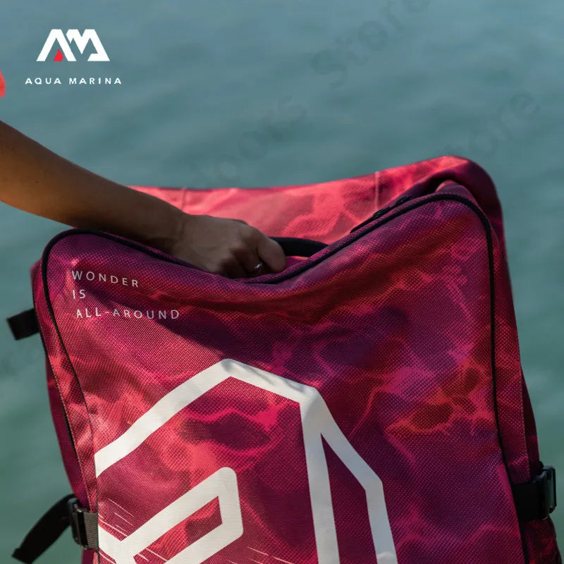 Aqua marina 90l grande capacidade polia mochila caiaque paddle mochila saco de viagem 97x46x30cm economizar esforço mala esportes aquáticos