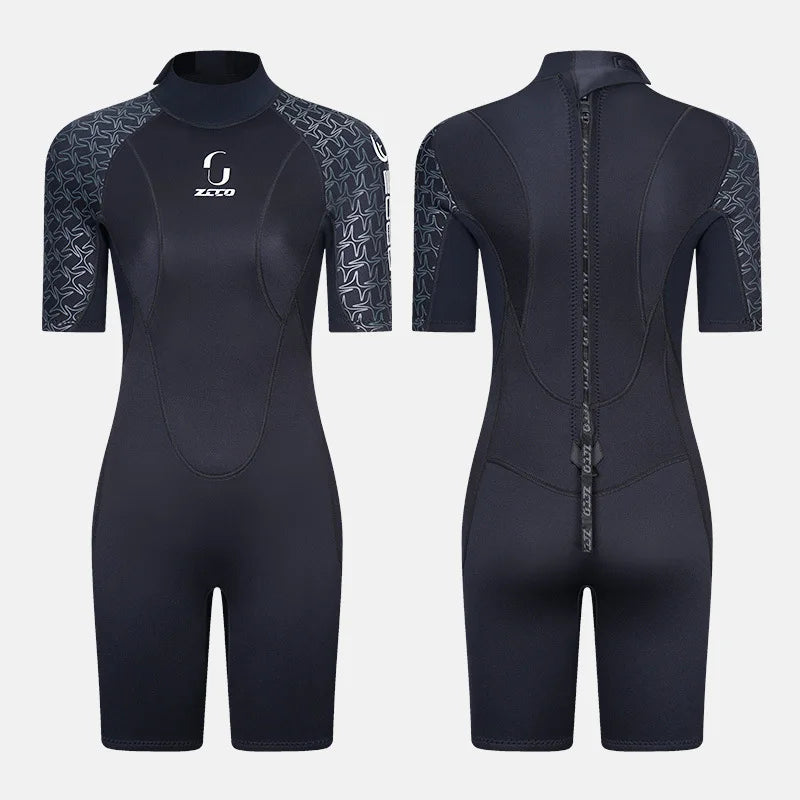 3MM Men Neoprene Wetsuit Scuba Diving Windsurf Hunting Surf Swimwear Underwater Fishing Swimming Short Sleeve Wetsuit Kitesurf
