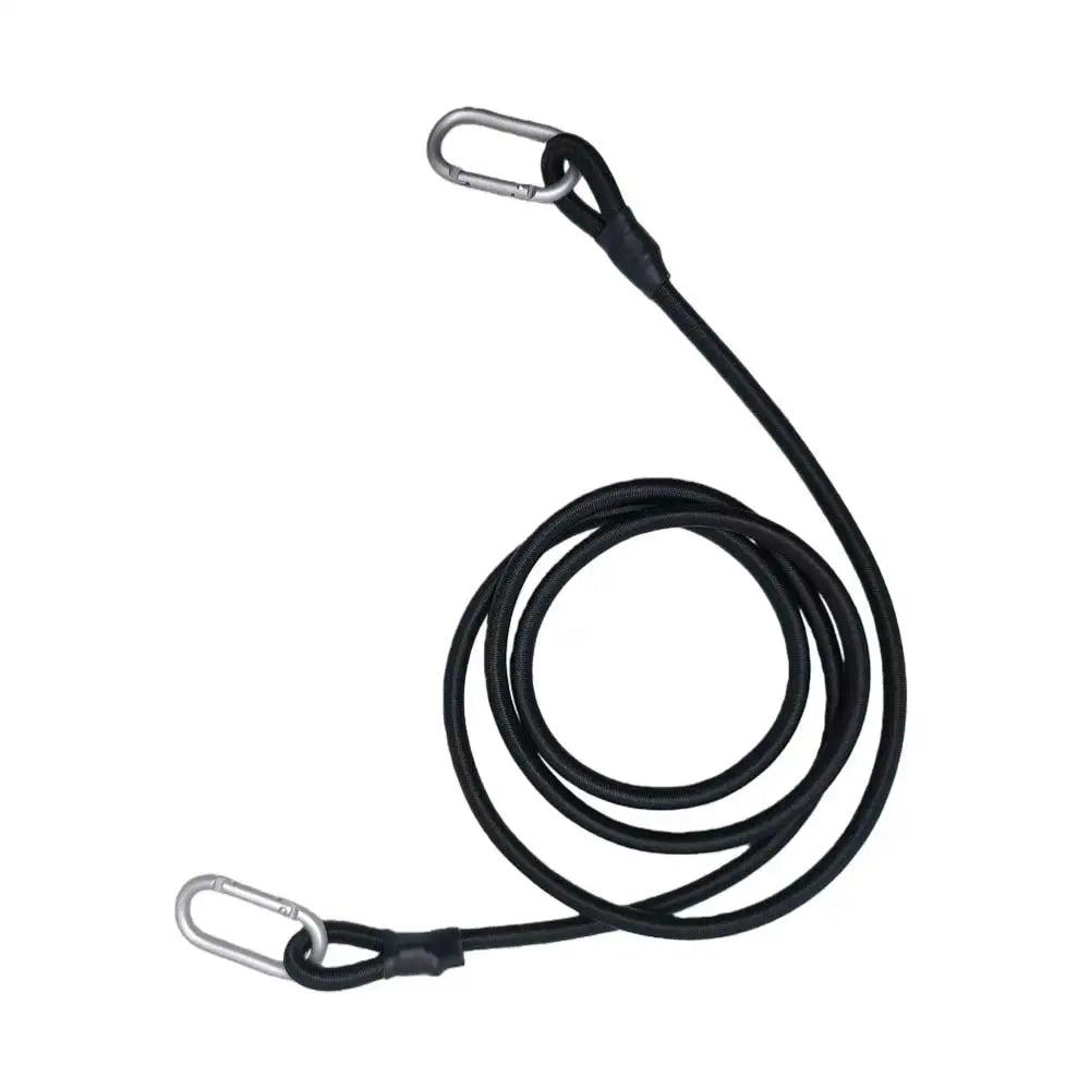 2pc Heavy Duty Bungee Shock Cord Tie Down Straps with Snap Hooks for Camping Tents Kayaks Boat Trailer Fishing Gear Organization