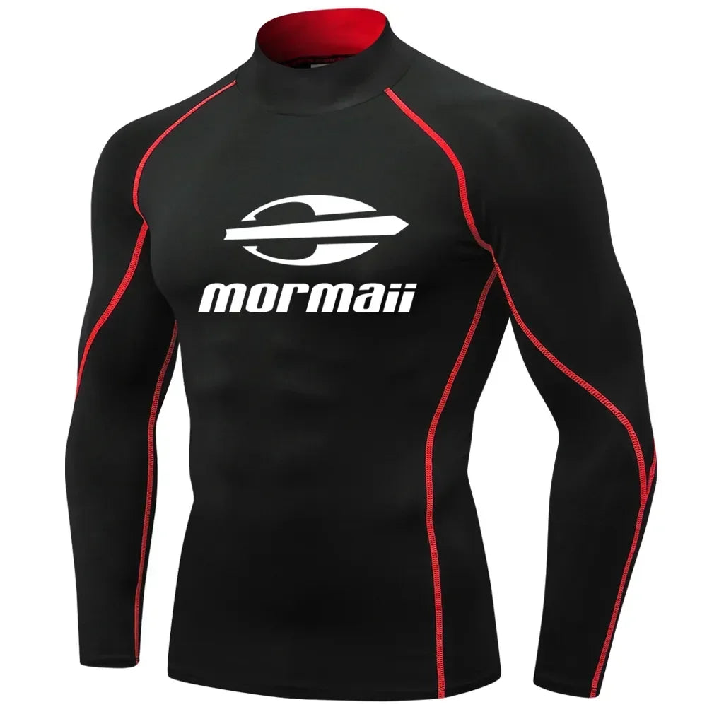 Men Swimsuit Swimming T-shirt Beach UV Protection Swimwear Rash Guard Long Sleeve Surfing Diving Swimsuit Surf T-shirt Rashguard
