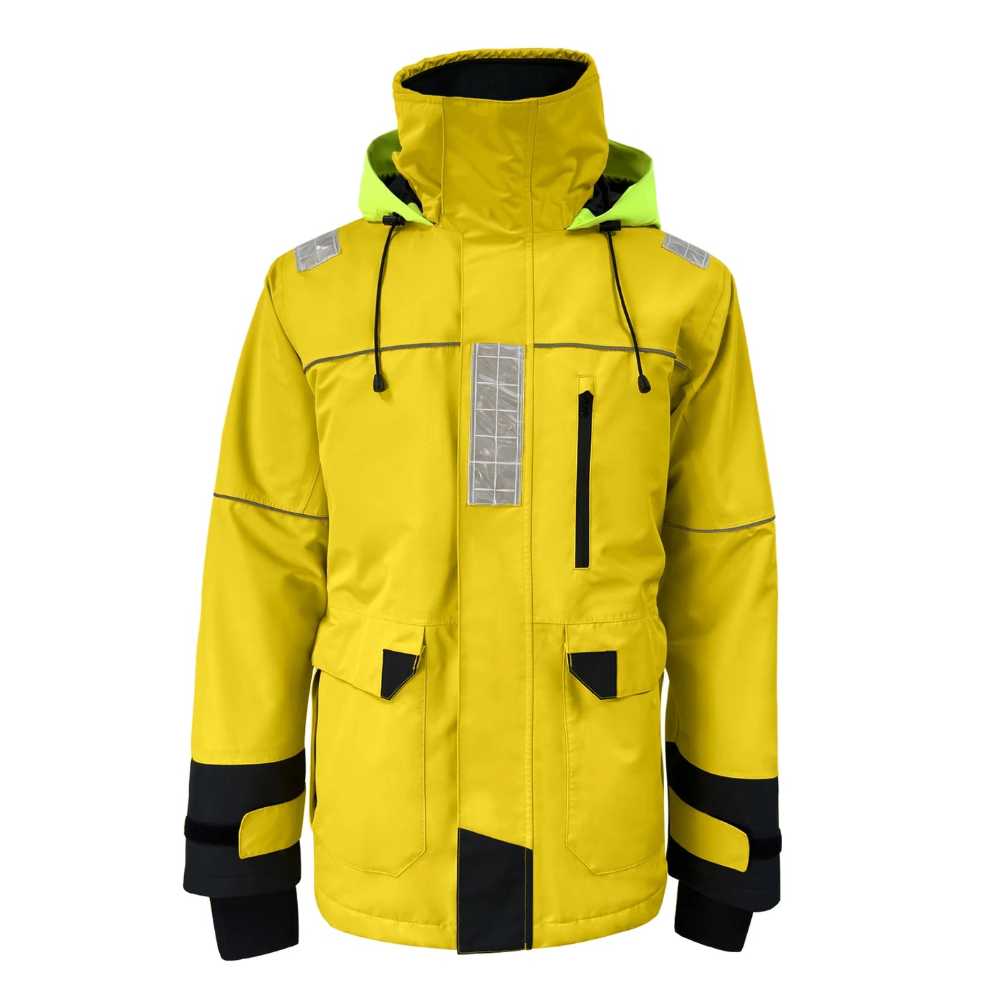LKVER Outdoor Waterproof Hoodie Keep Warm Sailing Jacket Water Resistant and Windproof Nautical Suit