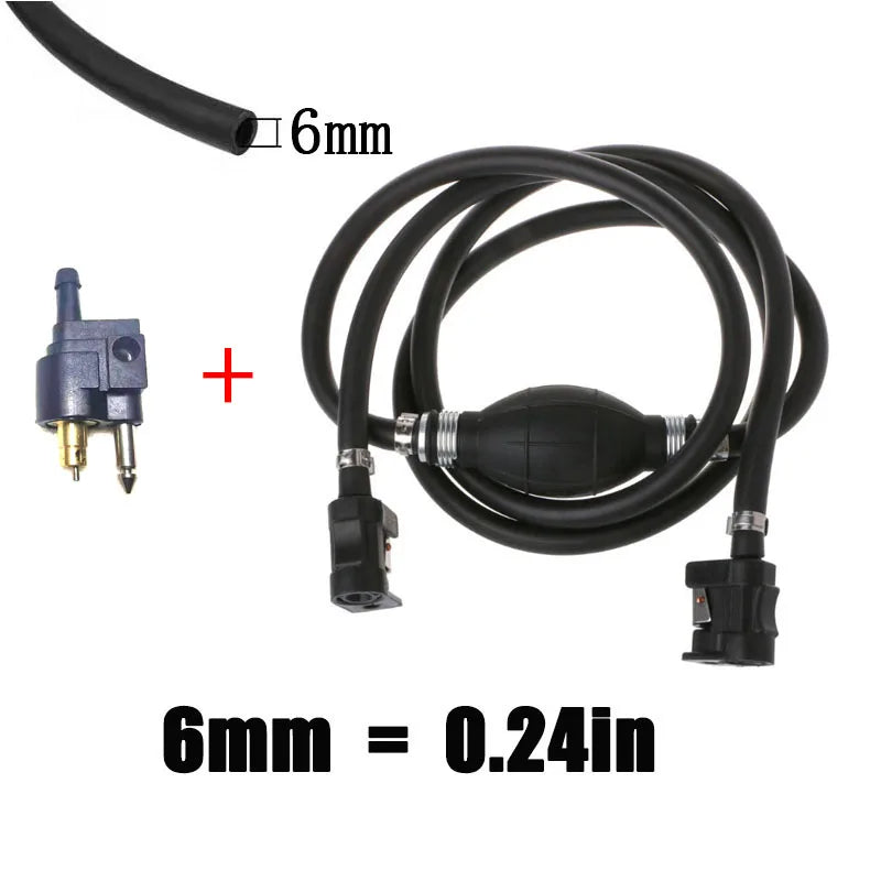 MZTI - Boat Outboard Fuel Hose Fitting Hand Pump - Compatible For Yamaha For Parsun For  Hangkai Fuel Tank Connectors