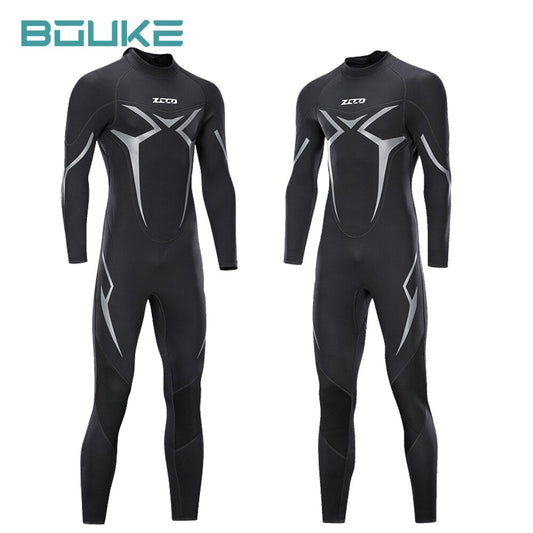 Premium 3MM Neoprene Wetsuit Men One-Piece Suits Keep Warm Surf Scuba Diving Full Suit Swimming Surfing Waterproof Diving Suit