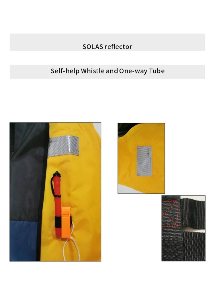 Professional Fishing Vest Self Inflatable Life Jacket Manual Vest Adult 150N 100N Auto Water Sports Rafting Boating Accessories