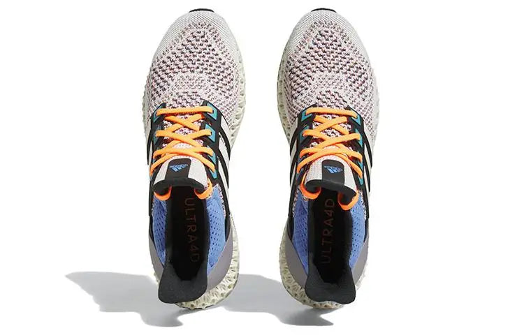adidas Ultra 4D Chalk Blue Fusion Orange Sneakers shoes HP9735