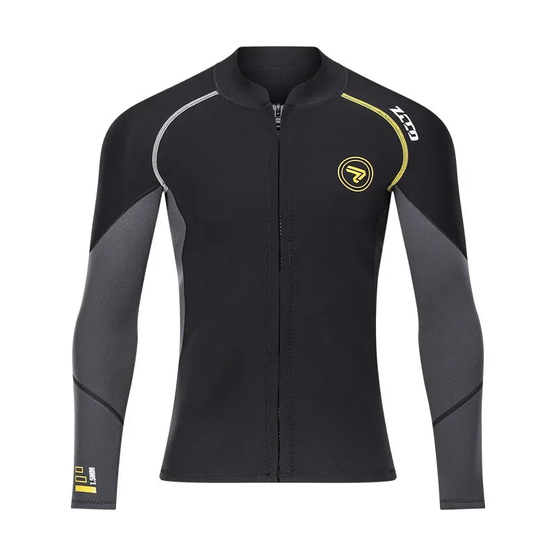 Premium Neoprene Wetsuits for Men 1.5mm/3mm Wetsuit Surf Suits Pant Top One-Piece Swimsuits Wet Suit for Scuba Diving Snorkeling