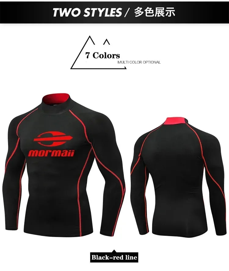 Men Swimsuit Swimming T-shirt Beach UV Protection Swimwear Rash Guard Long Sleeve Surfing Diving Swimsuit Surf T-shirt Rashguard