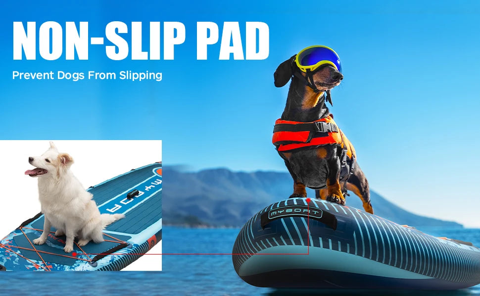 Myboat Waterproof  Extra Wide Inflatable Paddle Board 11'6''x35''x6''Adult Standing Style Aquatic Fishing With Accessories SUP