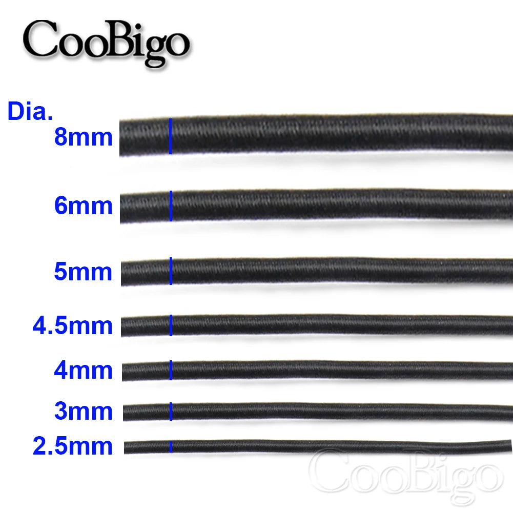 Corda elástica forte de 2 metros, corda elástica de choque para fazer joias diy, projeto ao ar livre, tenda, caiaque, barco, backage