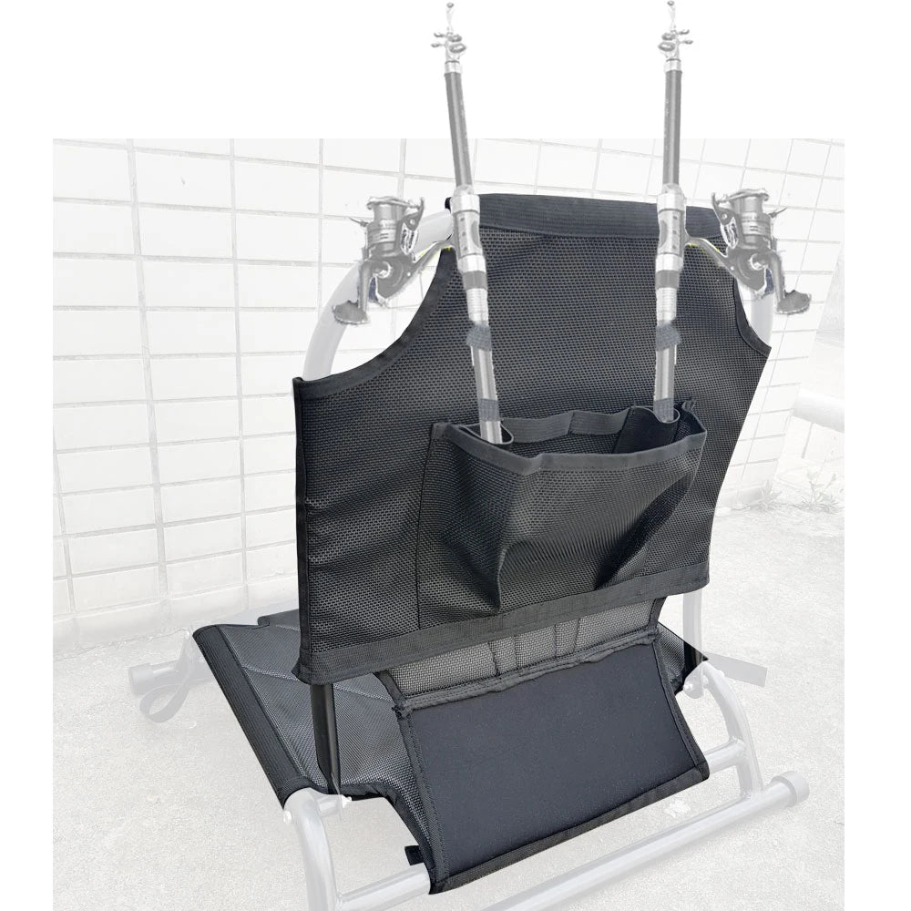 Kayak Canoe Sit on Top Chair Pad Repairing Replacement Boat Seat Sitting Cushion Holder Replacement with Fishing Rod Holder Bag