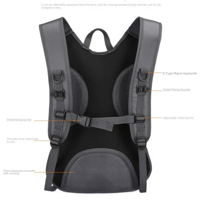 Esporte ao ar livre bicicleta viagem correndo caminhadas hidratação saco de água armazenamento capacete pacote à prova dwaterproof água ultraleve bexiga ciclismo mochila
